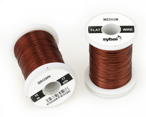 Flat Colour Wire, Medium, Brown
